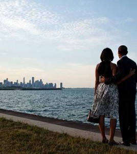 fot.White House/ Michelle i Barack Obama w Chicago
