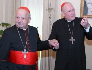 fot. Michael Gladysz/ Kardynałowie Stanisław Dziwisz i Timothy Dolan są przyjaciółmi od wielu lat