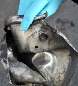 Fot. FBI via AP/ Fragmenty bomb, które wybuchły podczas maratonu w Bostonie
