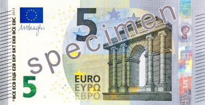 Nowy banknot o nominale 5 euro fot. www.new-euro-banknotes.eu