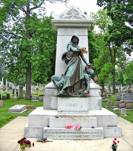 Pomnik ofiar zamieszek robotniczych z 1886 roku fot. Wikimedia