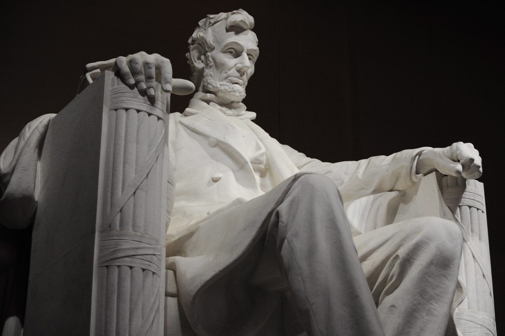 Pomnik Lincolna w Waszyngtonie  fot. Michael Reynolds/ PAP/EPA  