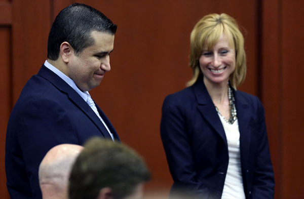 George Zimmerman podczas rozprawy w sądzie w Sanford na Florydzie fot. Gary W. Green/EPA/PAP