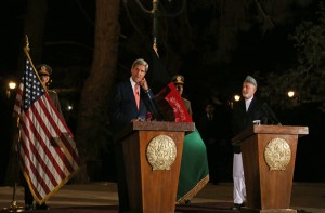 US Secretary of State John Kerry visits Kabul