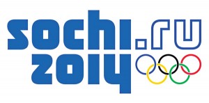 Logo Olimpiady w Soczi fot.Yuri Kochetkov/PAP/EPA