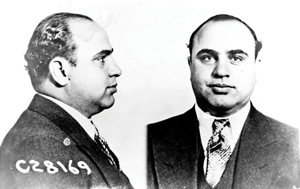 Zdjęcie Ala Capone z kroniki policyjnej fot.United States Department of Justice/Wikipedia