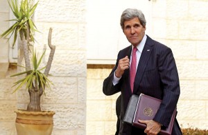 Sekretarz stanu USA John Kerry fot.Atef Safadi/PAP/EPA