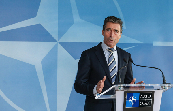 Anders Fogh Rasmussen, sekretarz generalny NATO fot.Julien Warnand/PAP/EPA