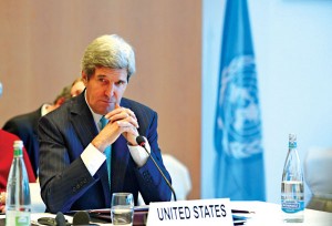 Sekretarz stanu John Kerry fot.Rainer Jensen/PAP/EPA