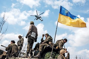 Ukraińscy żołnierze w Kramatorsku na Ukrainie fot.Konstantin Ivanov.PAP/EPA 