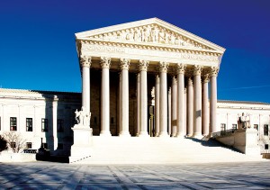 Budynek sądu najwyższego w Waszyngtonie D.C. fot.Jarek Tuszynski/PAP/EPA