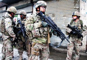 Amerykańscy żółnierze w Kabulu fot.S.Sabawoon/PAP/EPA 