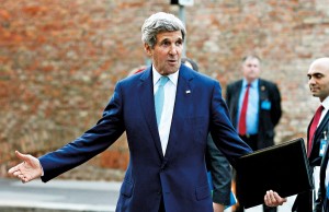 Sekretarz stanu USA John Kerry fot.Hans Punz/EPA 