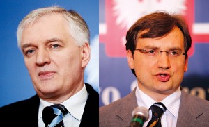 Jarosław Gowin (z lewej) i Zbigniew Ziobro fot.Bartlomiej Zborowski/EPA