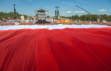 Polish flag at the Przystanek Woodstock
