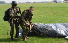 US ambassador to Poland Stephen Mull jumped with a parachute