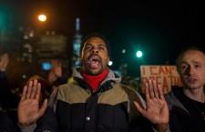 People Protest over no indictment in Eric Garner's chokehold case in New York City