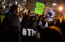 Protest over chokehold case in New York