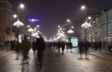 Christmas illumination in Warsaw
