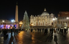 Christmas tree at Saint Peter's square
