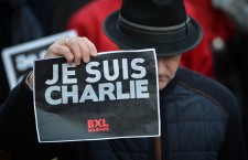 Charlie Hebdo solidarity rally in Brussels
