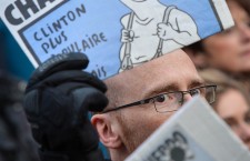 Charlie Hebdo solidarity rally in Brussels