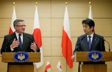 Polish President Bronislaw Komorowski visits Japan