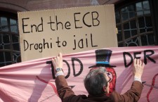New ECB HQ opens in Frankfurt - Demonstrations