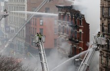 Building explosion and collapse in New York