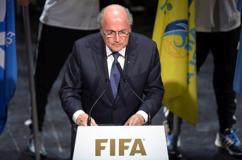 Prezydent FIFA  Joseph Blatter   fot.Walter Bieri/EPA