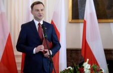 Polish President elect Andrzej Duda receives document on his elections