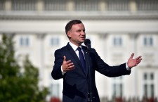 Poland's President Andrzej Duda welcome ceremony in the Presidential Palace