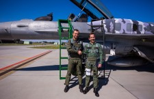 US Ambassador to Poland Stephen D. Mull flies Polish F-16