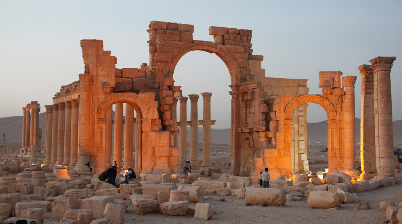 Świątynia w Palmyrze fot.Youssef Badawi/EPA