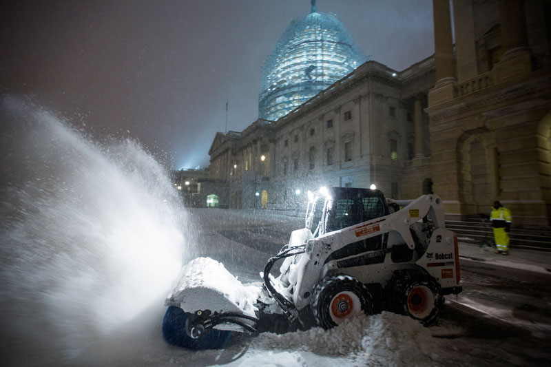 Zima w Waszyngtonie fot. Jim Lo Scalzo/EPA