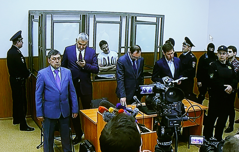 Proces Sawczenko fot.Maxim Shipenkov/EPA