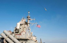 Russian jet passes US destroyer ship in Baltic Sea