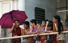 Fashion show of French fashion house Chanel in Havana