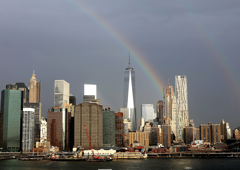 1 World Trade Center (Wieża Wolności)   fot.Andrew Gombert/EPA 