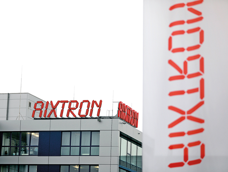 Główna siedziba firmy Aixtron w Herzogenrath w Niemczech fot.Oliver Berg/EPA