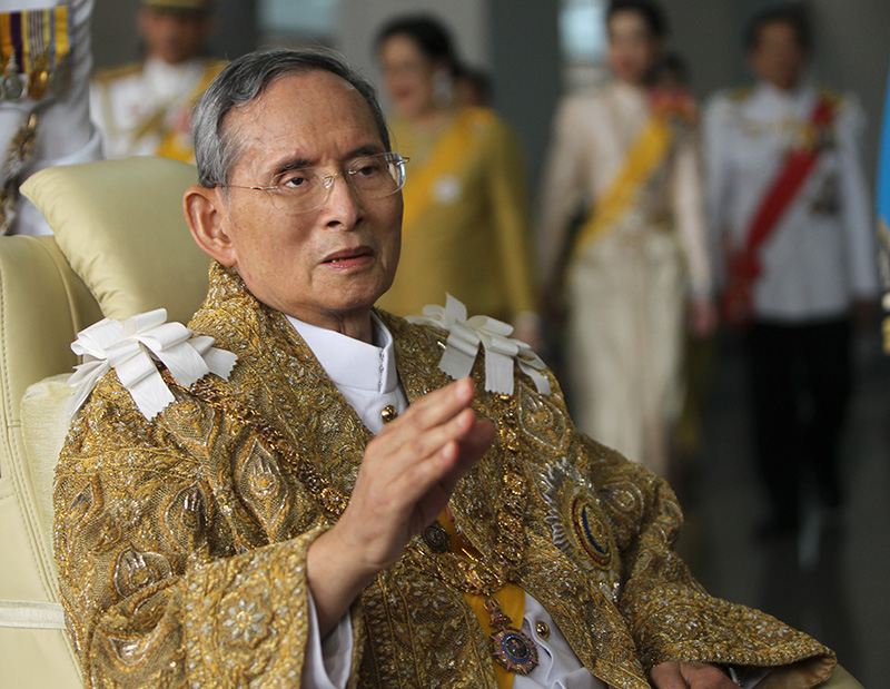 Król Bhumibol Adulyadej  fot.Rungroj Yongrit/EPA