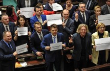 Protest in Sejm against new media regulations