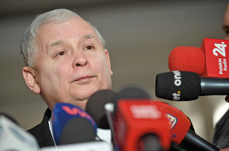 Jarosław Kaczyński fot.Radek Pietruszka/EPA