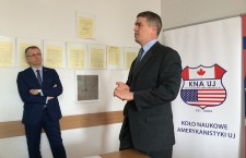 otwarcie IX DKA - konsul USA Walter Braunohler i dyrektor IAiSP UJ dr hab. Radosław Rybkowski fot. J. Serafin