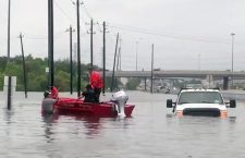 Coast Guard Air Station Houston respond after Hurricane Harvey makes landfall in Texas