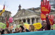 March against hate and racism in the German Bundestag