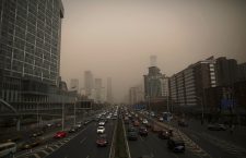 Dust and sand pollution in Beijing, China - 28 Mar 2018