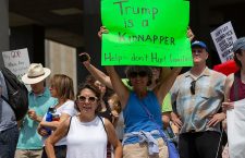 Thousands join in nationwide protests against immigration policies of President Trump, Boston, USA - 30 Jun 2018