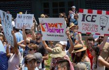 Thousands join in nationwide protests against immigration policies of President Trump, Boston, USA - 30 Jun 2018