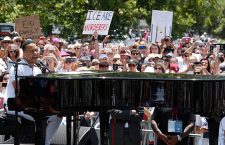 Thousands join in nationwide protests against immigration policies of President Trump, Los Angeles, USA - 30 Jun 2018